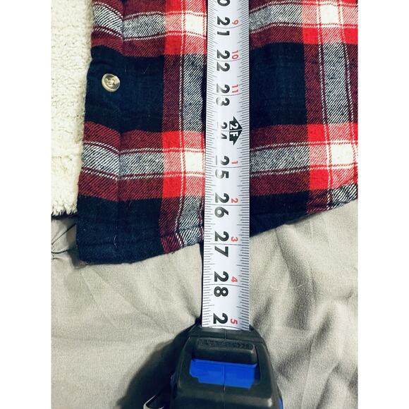 Ambience Women’s Shacket Size Large Shirt/Jacket Plaid Sherpa Button Up - Picture 11 of 11